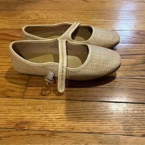 J Crew Raffia Mary Janes